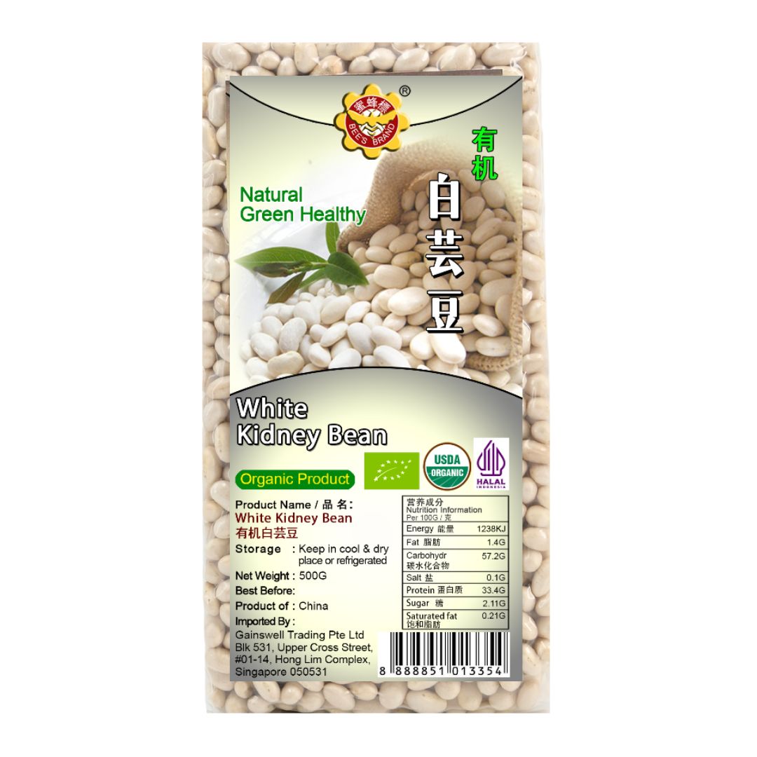 White Kidney Bean 有机白芸豆– Bee's Brand