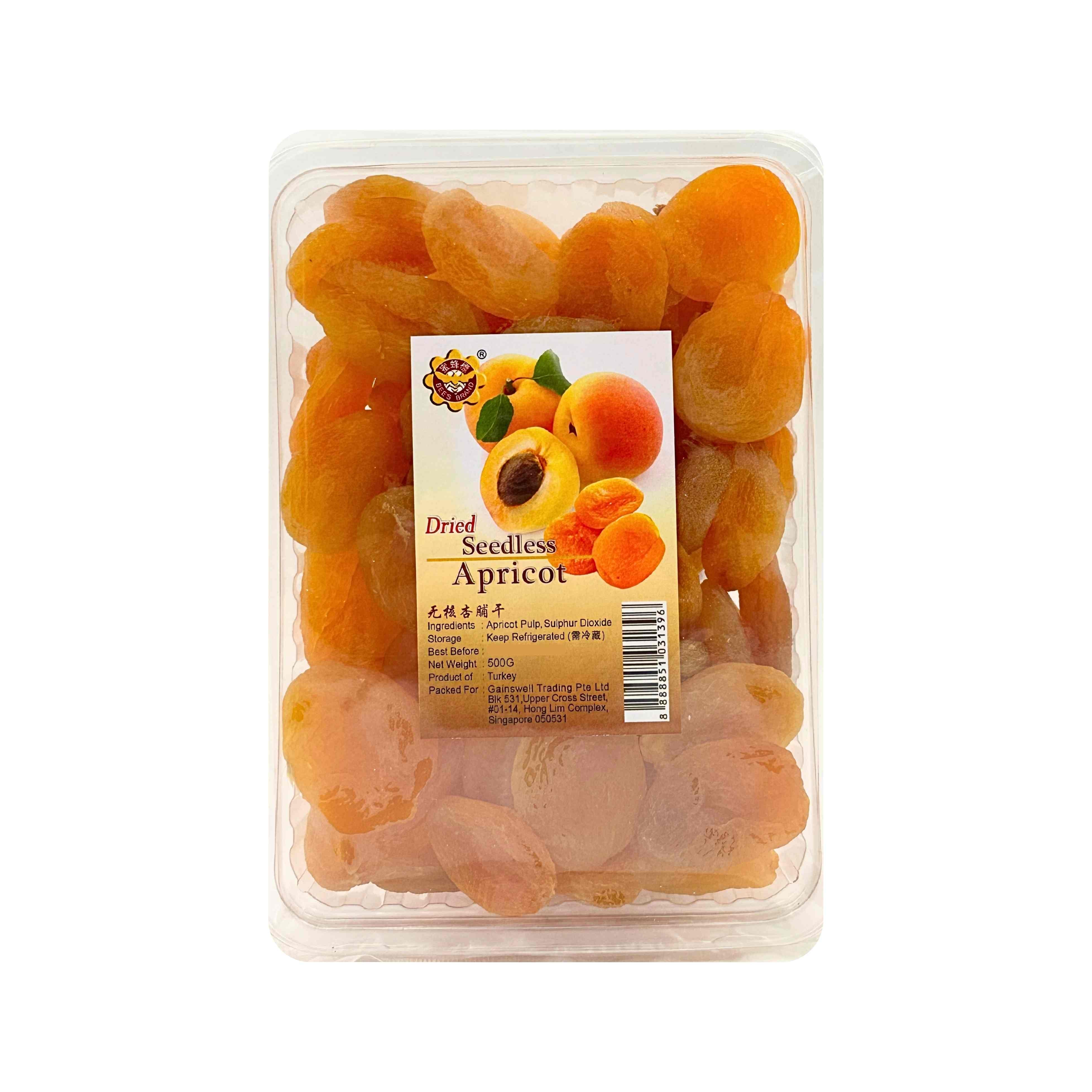 Dried Seedless Apricot 无核杏脯– Bee's Brand
