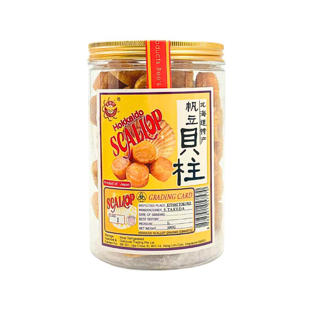 Dried Hokkaido Scallops 北海道干贝(L) 500g – Bee's Brand