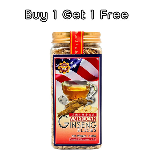 American Ginseng Slices 美国花旗参切片 — 180g