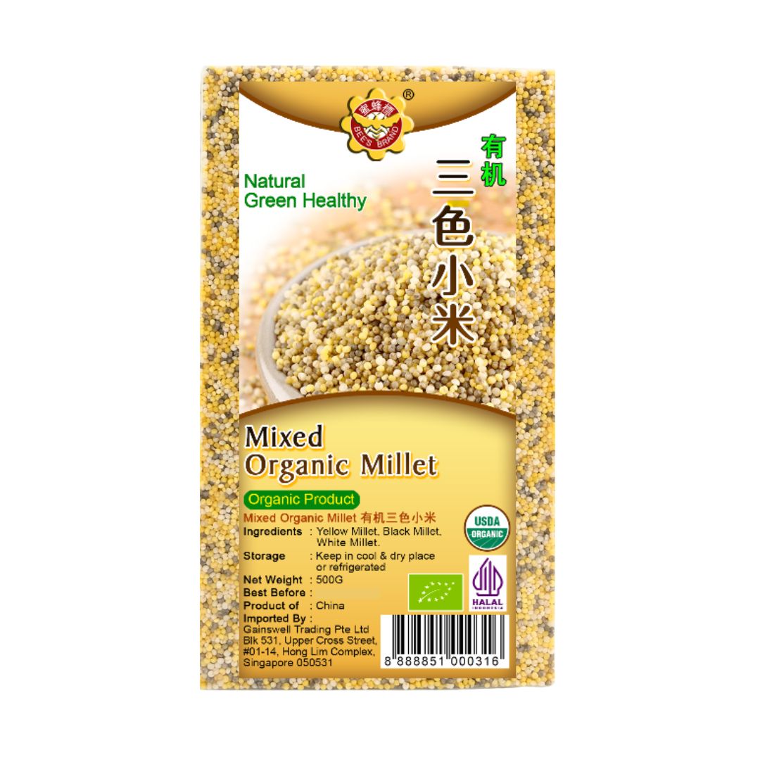 Mixed Organic Millet 有机三色小米 – Bee's Brand